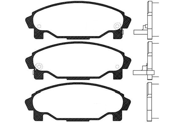 KAVO PARTS Комплект тормозных колодок, дисковый тормоз BP-1509